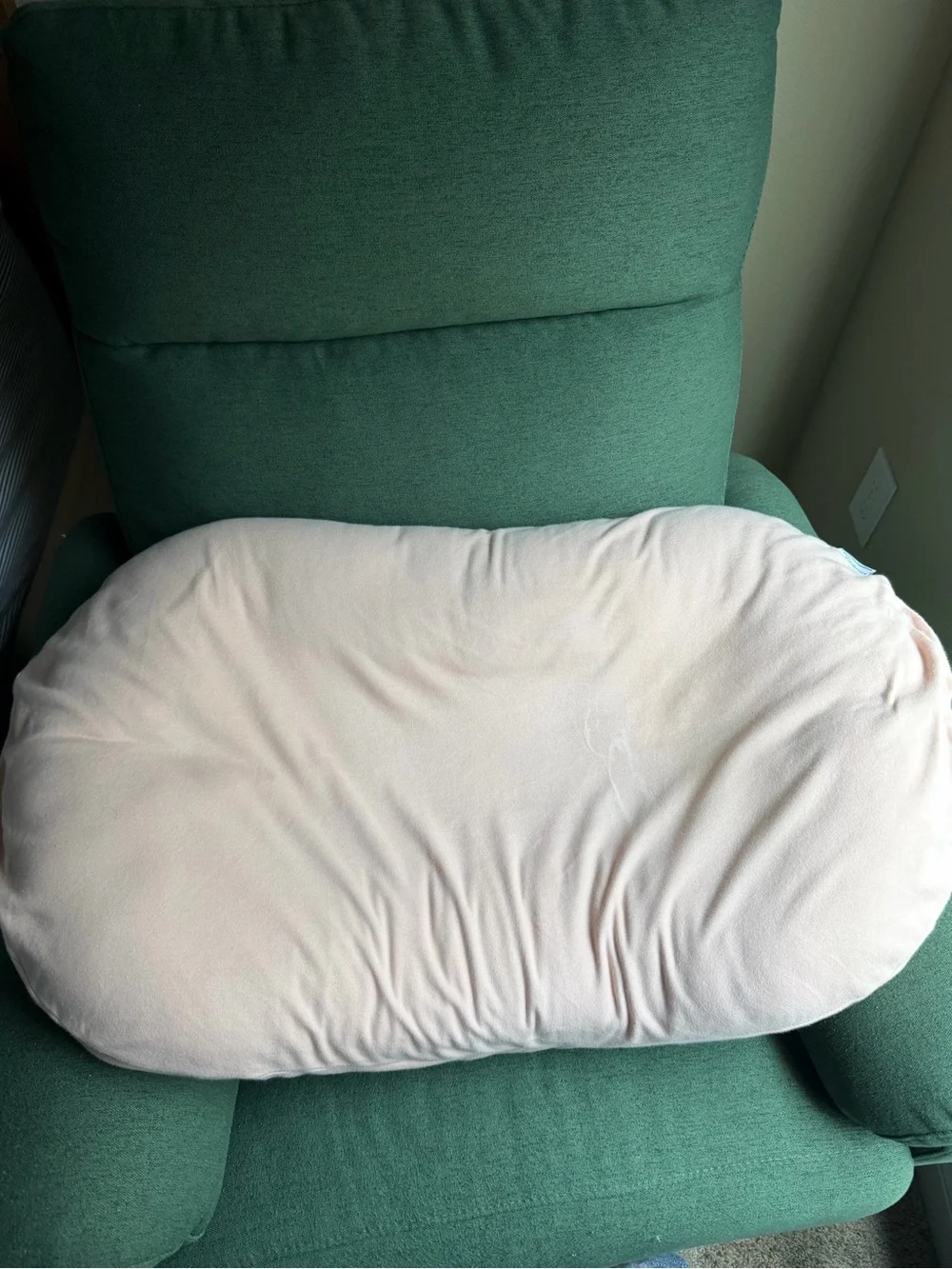 Neutral Cream Nursing Pillow Cover — Soft Stretch Fabric